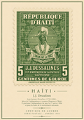 Maison Hibiscus | Affiche Vintage – Jean-Jacques Dessalines (vert)